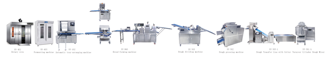 SY-860 Automatic caterpillar bread making machine production line